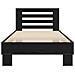 Struttura letto con testata Rovere Nero 80 x 200 cm - Foto miniatura 3