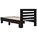 Struttura letto con testata Rovere Nero 80 x 200 cm - Foto miniatura 5
