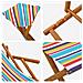 Lettino 4 pcs 3 Posizione Legno di Eucalipto Massello - Foto miniatura 5