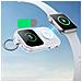 Power Bank Da 5000 Mah Con Ricarica Wireless Per Orologi, Bianco - Foto miniatura 6