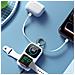 Power Bank Da 5000 Mah Con Ricarica Wireless Per Orologi, Bianco - Foto miniatura 7