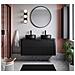 Piano lavabo 80 cm, Arrotondato, Bianco opaco, per lavabo da appoggio, LINEA - Foto miniatura 1