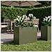 Vaso da giardino Verde Oliva 80 x 40 x 60 cm - Foto miniatura 2