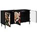 Mobile TV BORNE 102 x 33 x 51 cm Rovere Nero - Foto miniatura 3