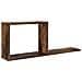 Scaffali flottanti Rovere Fumo 80 x 15 x 30 cm - Foto miniatura 1