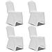 Set 4 Pz Fodera Elastica Per Sedie Bianca - Foto miniatura 1