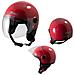 Casco Jet Demi Scooter Moto Omologato Ece 22 Visiera Antigraffio Rosso S - Foto miniatura 1