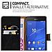 Custodia Compatibile Con Sony Xperia Z3 In Nero Grafite - Coperchio Protettiva Con Chiusura Magnetica, Funzione Stand E Tasca Per Le Carte - Foto miniatura 3