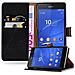 Custodia Compatibile Con Sony Xperia Z3 In Nero Grafite - Coperchio Protettiva Con Chiusura Magnetica, Funzione Stand E Tasca Per Le Carte - Foto miniatura 4
