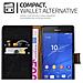 Custodia Compatibile Con Sony Xperia Z3 In Nero Grafite - Coperchio Protettiva Con Chiusura Magnetica, Funzione Stand E Tasca Per Le Carte - Foto miniatura 6