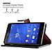 Custodia Compatibile Con Sony Xperia Z3 In Nero Grafite - Coperchio Protettiva Con Chiusura Magnetica, Funzione Stand E Tasca Per Le Carte - Foto miniatura 9