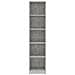 Libreria 5 Ripiani Grigio Cemento 40x24x175cm Legno Multistrato - Foto miniatura 4