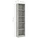 Libreria 5 Ripiani Grigio Cemento 40x24x175cm Legno Multistrato - Foto miniatura 6