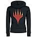 Wizards Donna Felpa Jogging Nero S 100% Cotone Regular - Foto miniatura 2