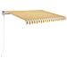 Tenda Automatica Con Sensore Vento Led 300x250cm Giallo Bianco - Foto miniatura 1