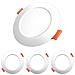 Led Ha Messo Le Luci Di Soffitto 8w Rotonde Downlights Montaggio A Soffitto Lampade Cut 65-45mm 800lm Bianco Luce Diurna 5700k 4 Pack - Foto miniatura 1