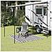 Tappeto da Tenda 200x200 cm Antracite e Bianco - Foto miniatura 5