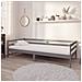Divano Letto Con Materasso 90x200 Cm Grigio In Massello Di Pino - Foto miniatura 1
