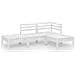 Set Divani da Giardino 4 pz Bianco in Legno Massello di Pino - Foto miniatura 1