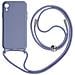 Cover Semirigida Per Iphone Xr Cordino Nylon 80 Cm Viola Chiaro - Foto miniatura 1