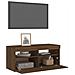 Mobile Porta Tv Con Luci Led Rovere Marrone 90x35x40 Cm - Foto miniatura 6