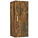 Armadietto A Muro Rovere Fumo 34,5x34x90cm In Legno Multistrato - Foto miniatura 2
