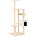 Albero Per Gatti Con Tiragraffi In Sisal Crema 142 Cm - Foto miniatura 1