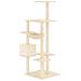 Albero Per Gatti Con Tiragraffi In Sisal Crema 142 Cm - Foto miniatura 4