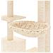 Albero Per Gatti Con Tiragraffi In Sisal Crema 142 Cm - Foto miniatura 5