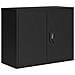 Armadio Classificatore Nero 90x40x70 Cm In Acciaio - Foto miniatura 1