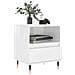 Comodini 2pz Bianco Lucido 40x35x50 Cm In Legno Multistrato - Foto miniatura 9