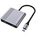 DONN13G replicatore di porte e docking station per laptop Cablato USB 3.2 Gen 1 (3.1 Gen 1) Type-C Grigio - Foto miniatura 1