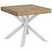 Tavolo Allungabile 90x90/194 Cm Clerk Piano - Gambe Bianche - Quercia Natura - Foto miniatura 6