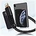 Cavo Da Usb A Lightning Ricarica 20w 3 Metri Per Iphone Ipad, Nero - Foto miniatura 4