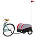 Rimorchio Da Bici Nero E Rosso 30 Kg In Ferro - Foto miniatura 3