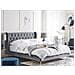 Letto Velluto Forbach 140 X 200 Cm Grigio - Foto miniatura 1