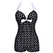 Costume Da Bagno Per Donna Pethuel Costume Intero Yy-0512-142 Nero - Foto miniatura 1