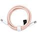Cavo Dati E Ricarica Pd60w 3a C263 Usb-c To Usb-c Fast Charge 60w 1,5m Rosa Per Smartphone Tablet - Foto miniatura 2