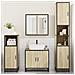 Set Mobili Da Bagno 4 Pz Rovere Sonoma In Legno Multistrato - Foto miniatura 3