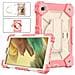 Custodia Rosa Per Ipad 10.2"" Con Base Rotante E Cinturino Regolabile Per Viaggi - Foto miniatura 1
