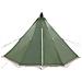 Tenda Familiare Tipi per 6 Persone Verde Impermeabile - Foto miniatura 4