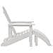 Sedie Adirondack con Poggiapiedi 2 pz Bianche HDPE - Foto miniatura 6