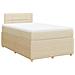 Giroletto a Molle con Materasso Crema 120x190 cm in Tessuto - Foto miniatura 3