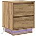 Comodini con luci LED 2 pz Rovere Artigianale 39x34.5x50 cm - Foto miniatura 6