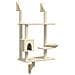 Albero per Gatti con Tiragraffi a Parete Crema 153 cm - Foto miniatura 1