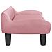 Lettino per Cani Rosa 70x40x24 cm in Velluto - Foto miniatura 4