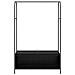 Stendibiancheria Nero 100 x 44 x 160 cm Legno multistrato - Foto miniatura 5