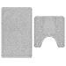 Tappeto da bagno 2 pcs Grigio 50 x 50 cm Polipropilene - Foto miniatura 6
