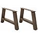 Gambe per Tavolino da Caffè a Forma di A 2 pz 60x(30-31) cm Acciaio - Foto miniatura 1