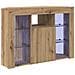 Mobile TV LED Angolare Rovere artigianale 108 x 40 x 68 cm - Foto miniatura 1